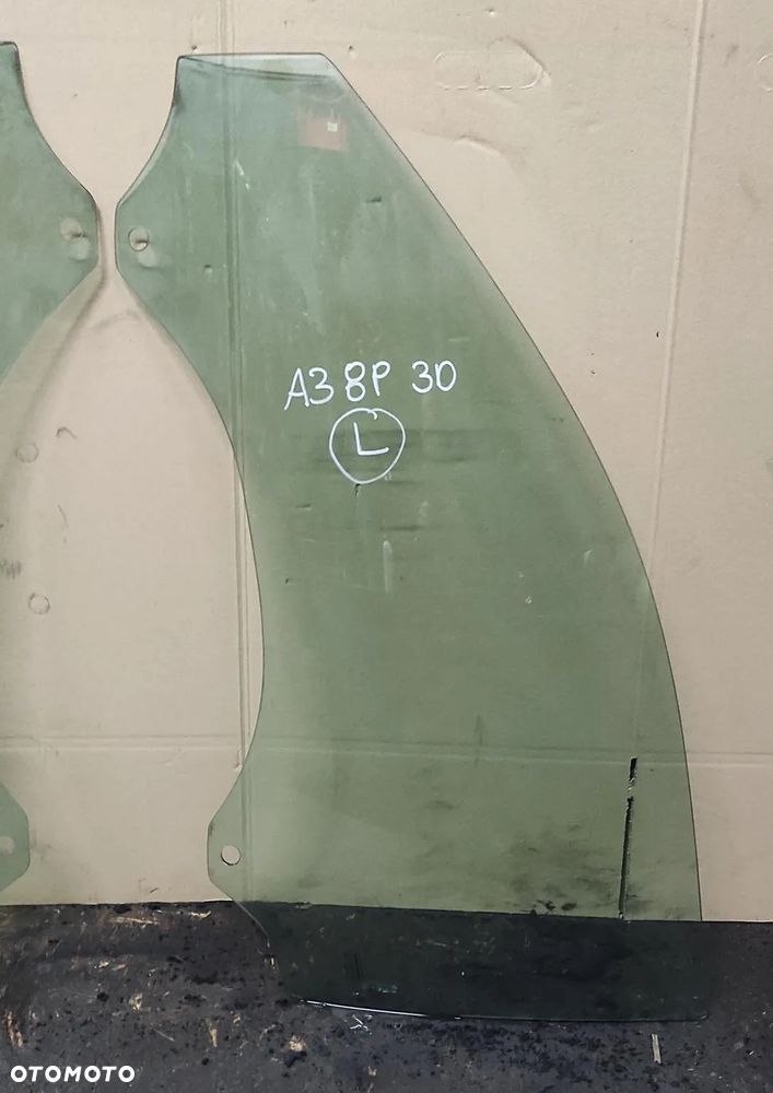 SZYBA LEWA PRAWA DRZWI PRZÓD AUDI A3 8P 3 DRZWI WYSYŁKA !!! - 2