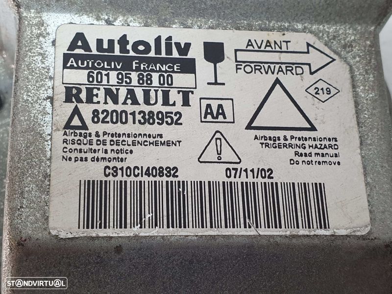 Centralina / Modulo Airbags Renault Laguna Ii (Bg0/1_) - 2