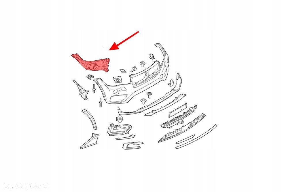 mocowanie lampy prawe 51117319800 bmw x6 f16 14-19 - 3