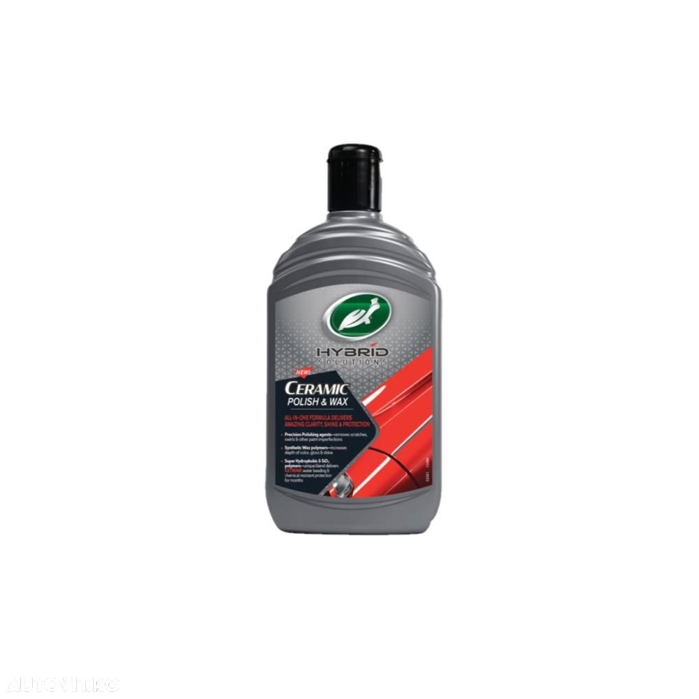 Pasta polish ceramica cu ceara Turtle Wax 53352 Hybrid Solutions Polish & Wax 500ml - 1