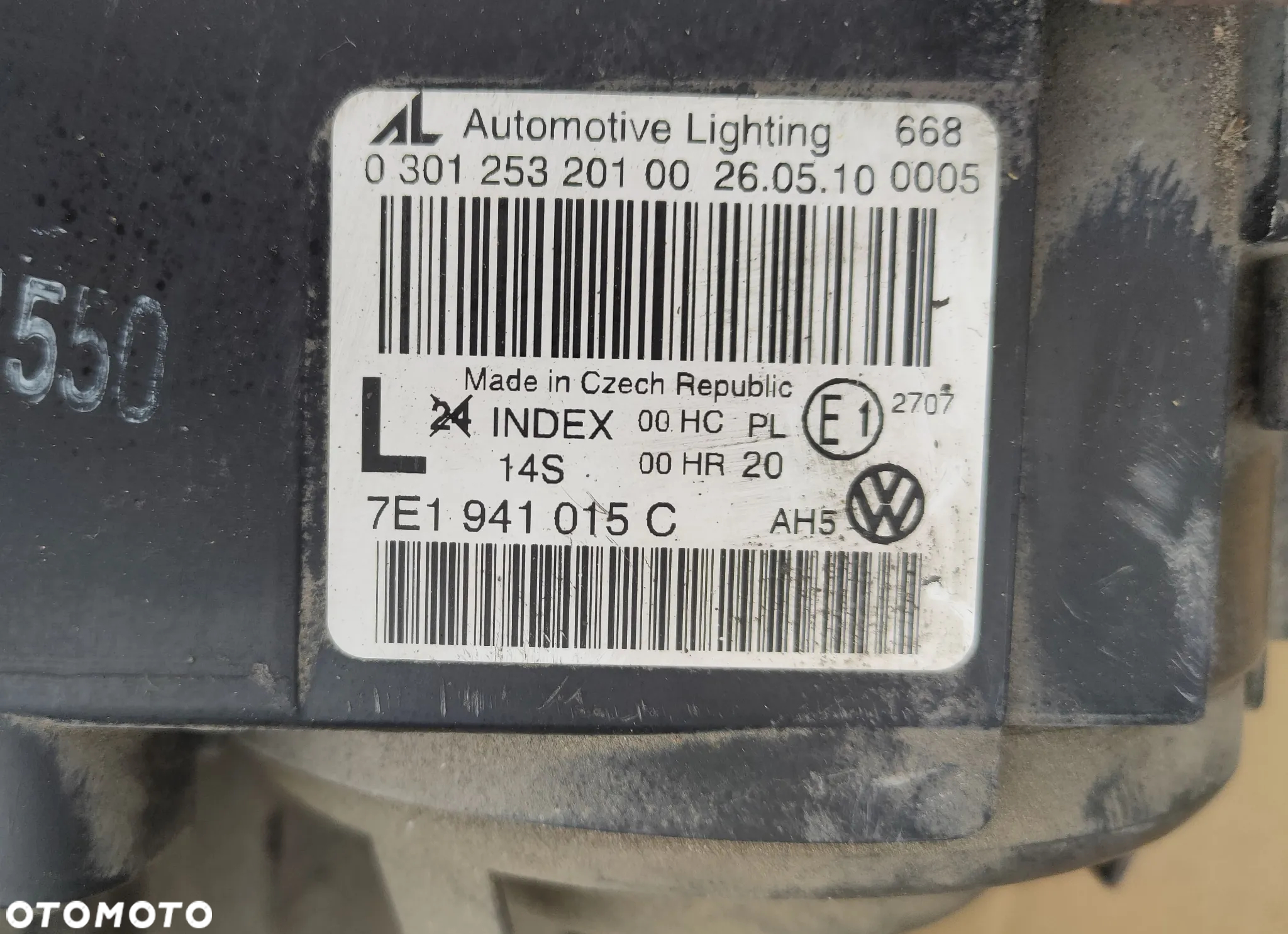Reflektor lewy Prawy Lampa L+P VW T5 Multivan 2009- Lift - 3