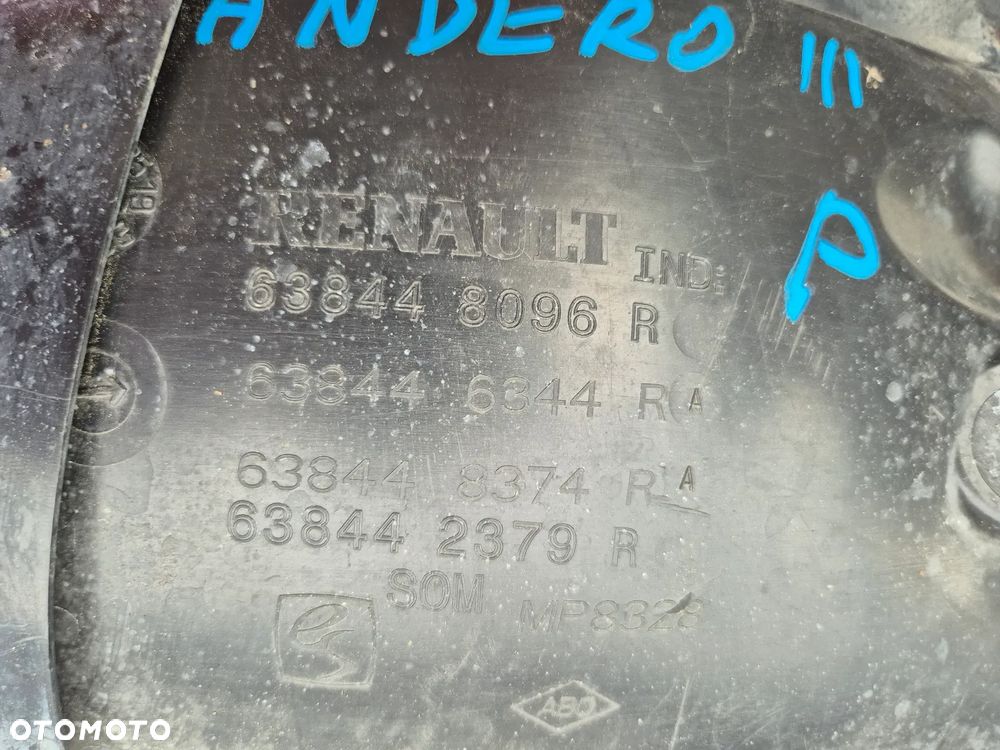 Nadkole Nadkole prawe przednie prawy przód Dacia Sandero III 638422058R prawy tył Fiat 500X 500 X 52084214 - 6