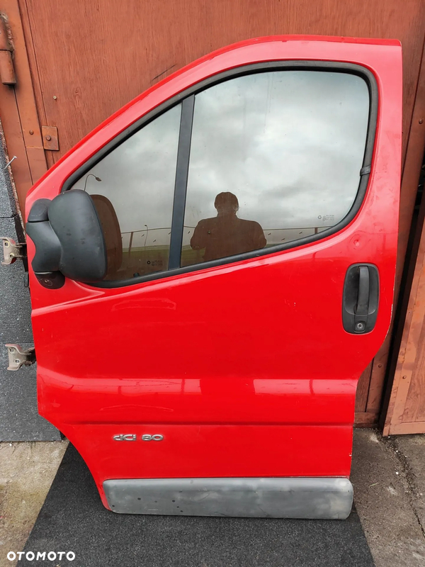 Trafic II Vivaro A Primastar 01- drzwi przód lewe kompletne z foto CZERWONE  lusterko GRATIS !