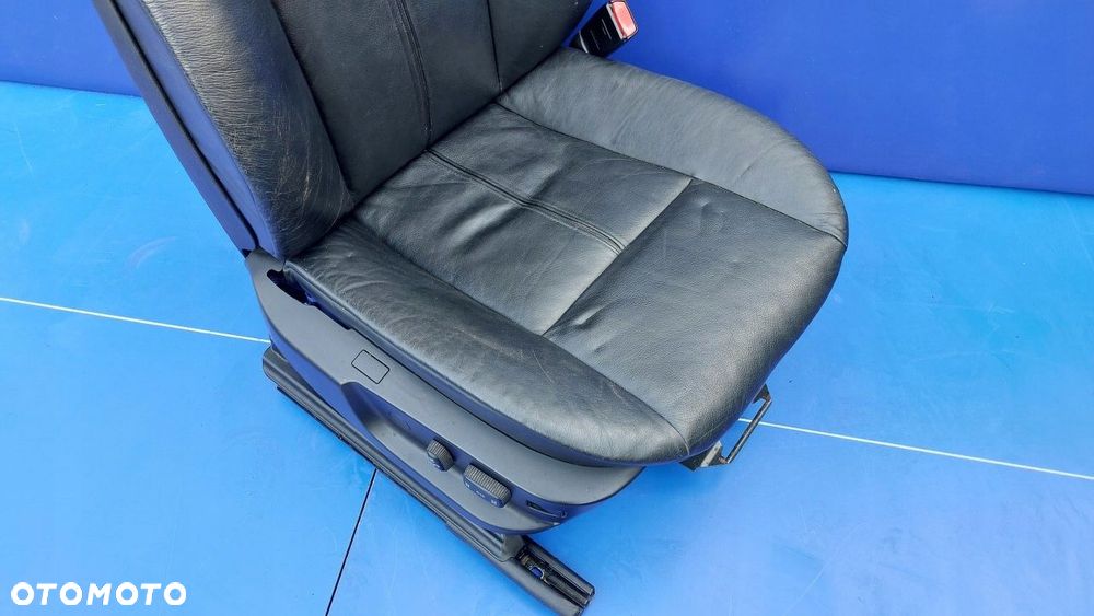 fotel pasażera prawy bmw 5 e39 czarna skóra eur - 11