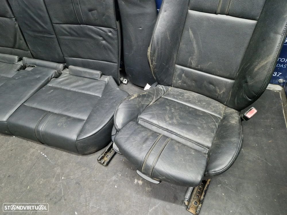 Jogo de bancos usados BMW X3 E83 PACK M PRETOS PELE - 7