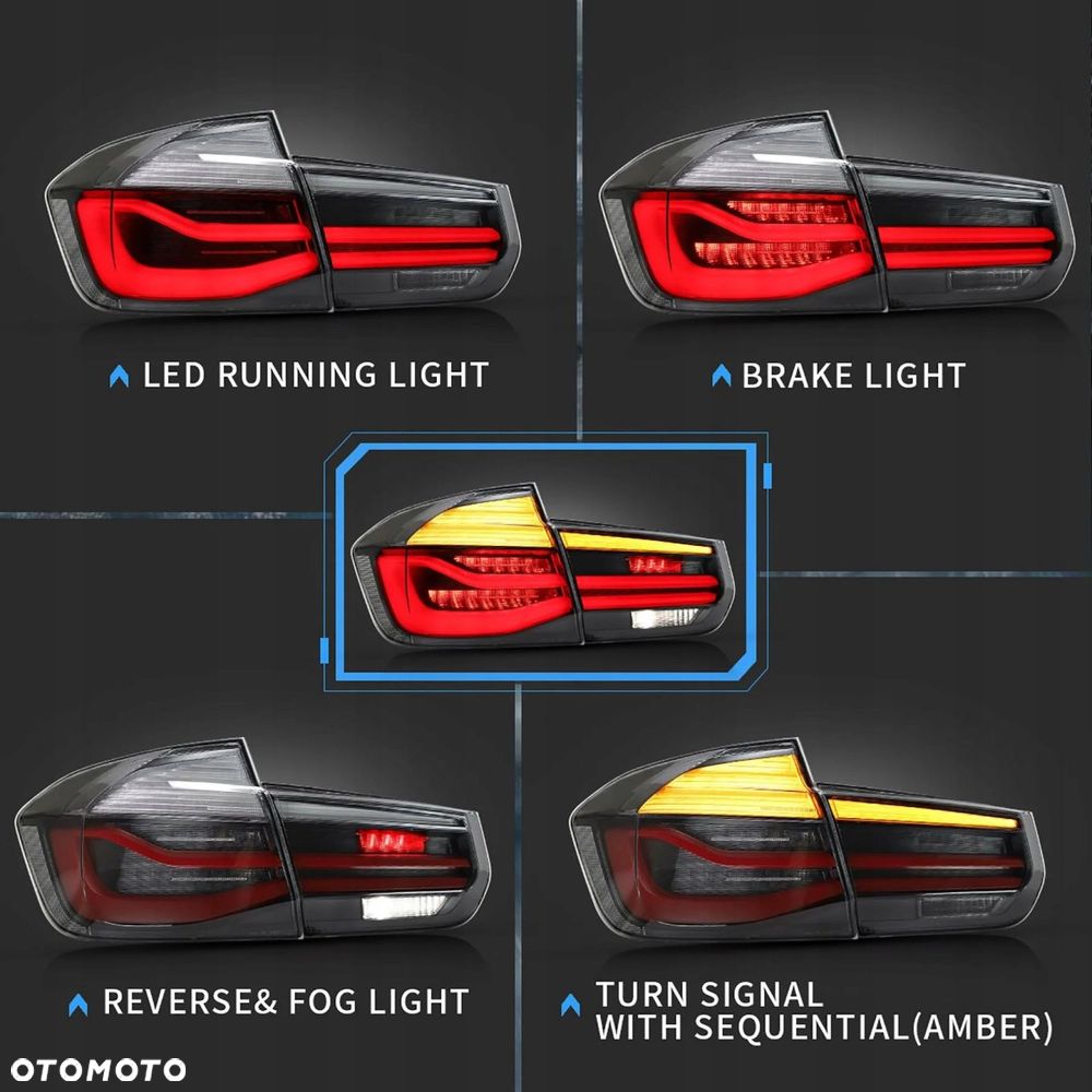 Lampy tyl ne kpl Vland LED Sequential Turn Bmw 3 f30 2011-2018 Lift FL LCi - 5