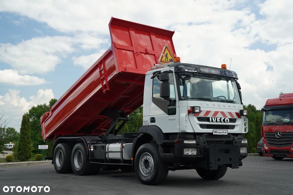 Iveco TRAKKER 450 / 6X4 / WYWROTKA / HYDROKLAPA / HYDROBURTA / BORDMATIC / CZOŁOWNICA / EURO 5 / - 5