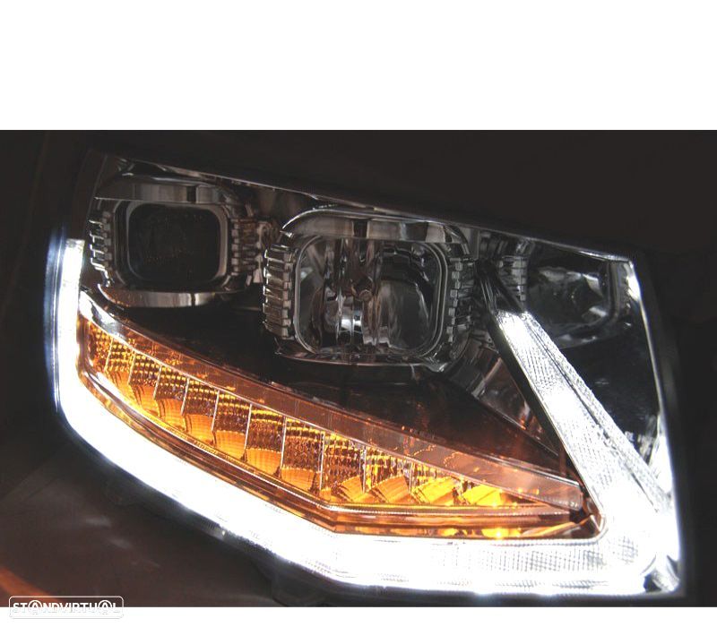 CONJUNTO DE FARÓIS VOLKSWAGEN VW T6 15-19 TRU DRL COM INDICADORES LEDS DINÂMICOS CRISTAL - 2
