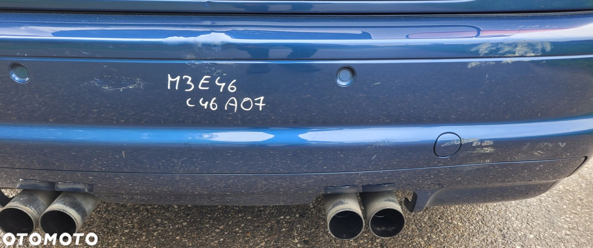 ZDERZAK TYŁ TYLNY BMW M3 E46 CABRIO COUPE A07 MYSTICBLAU - 4