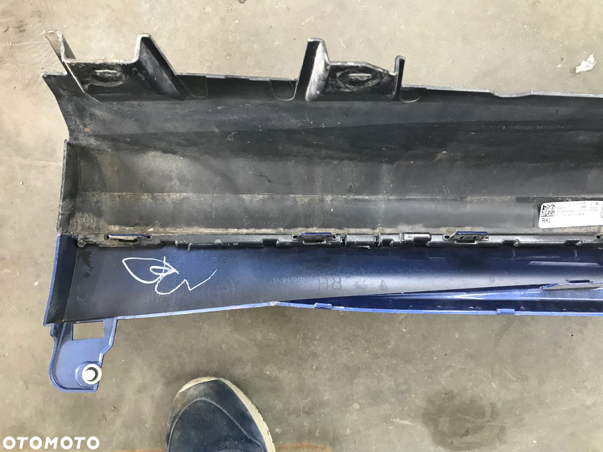 Nakładka progu BMW x6 G06 m-pakiet 19- prawa listwa progowa + ślizg KOMPLET 868012 868011 - 20