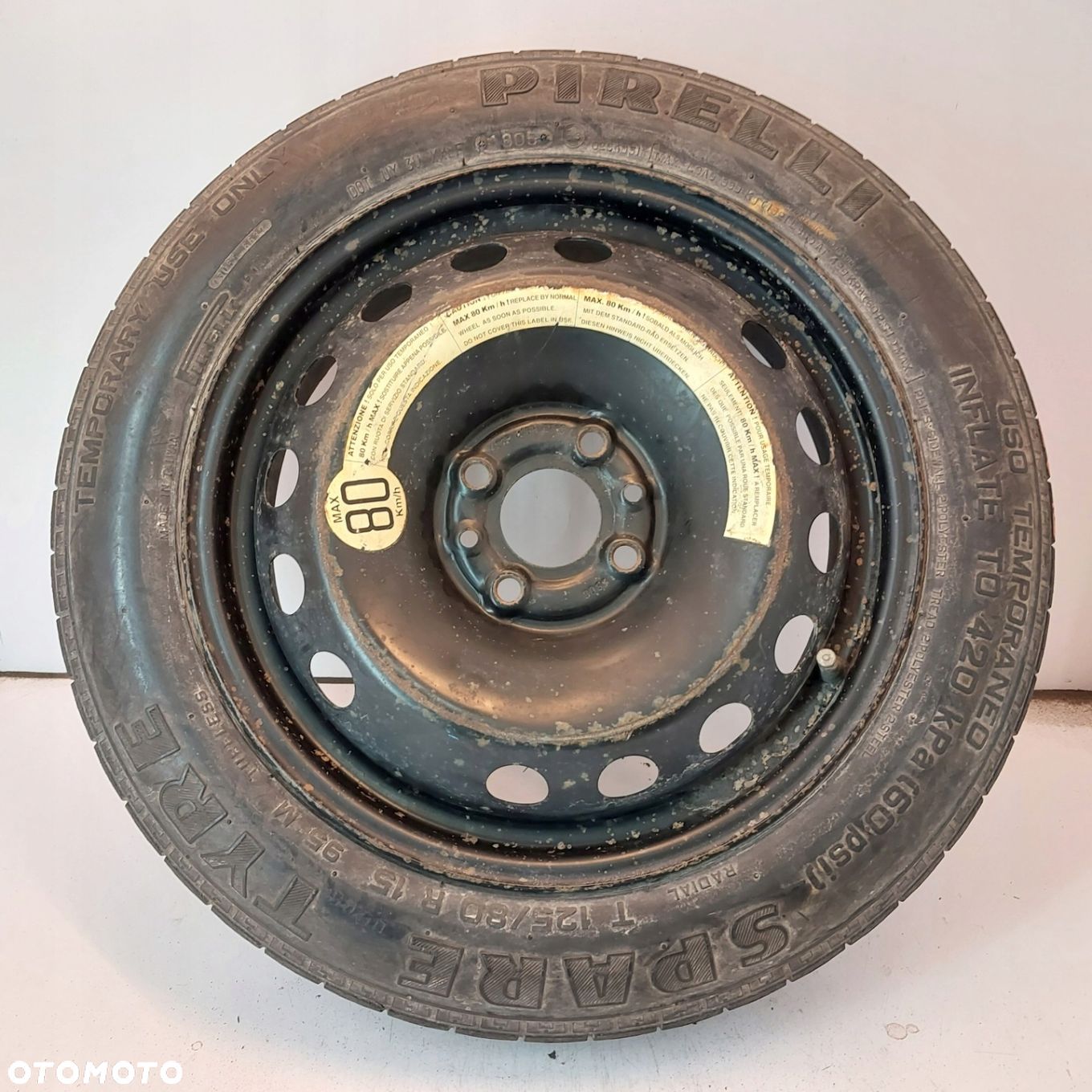 Koło dojazdowe Dojazdówka 15 4x98 Fiat 500 125/80R15 B1182 - 1