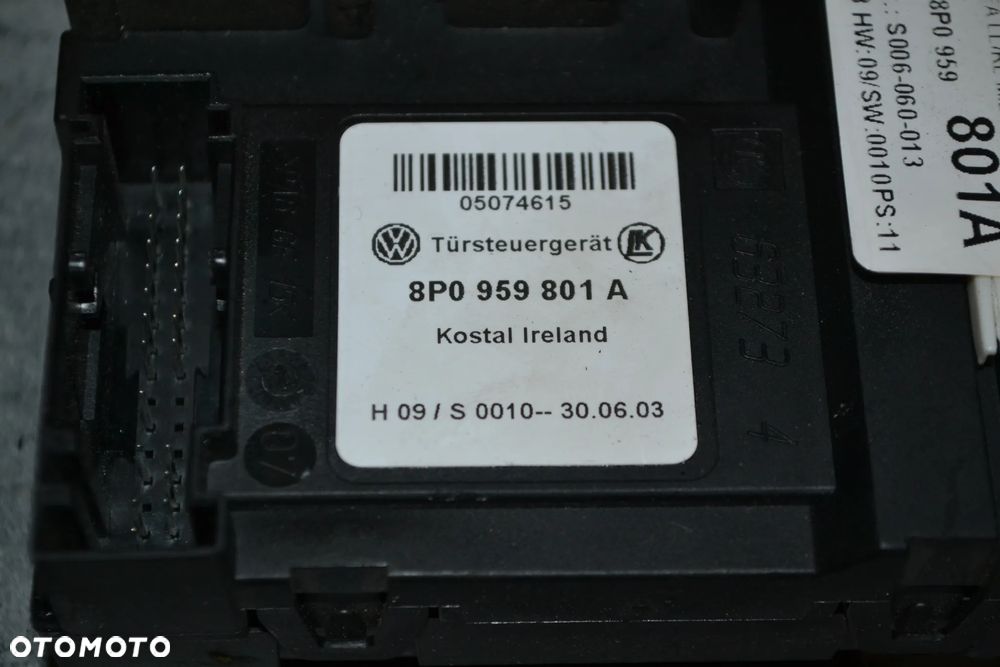 AUDI A3 8P SILNICZEK SZYB LEWY PRZÓD PRZEDNI EUROPA 8P0959801A - 2