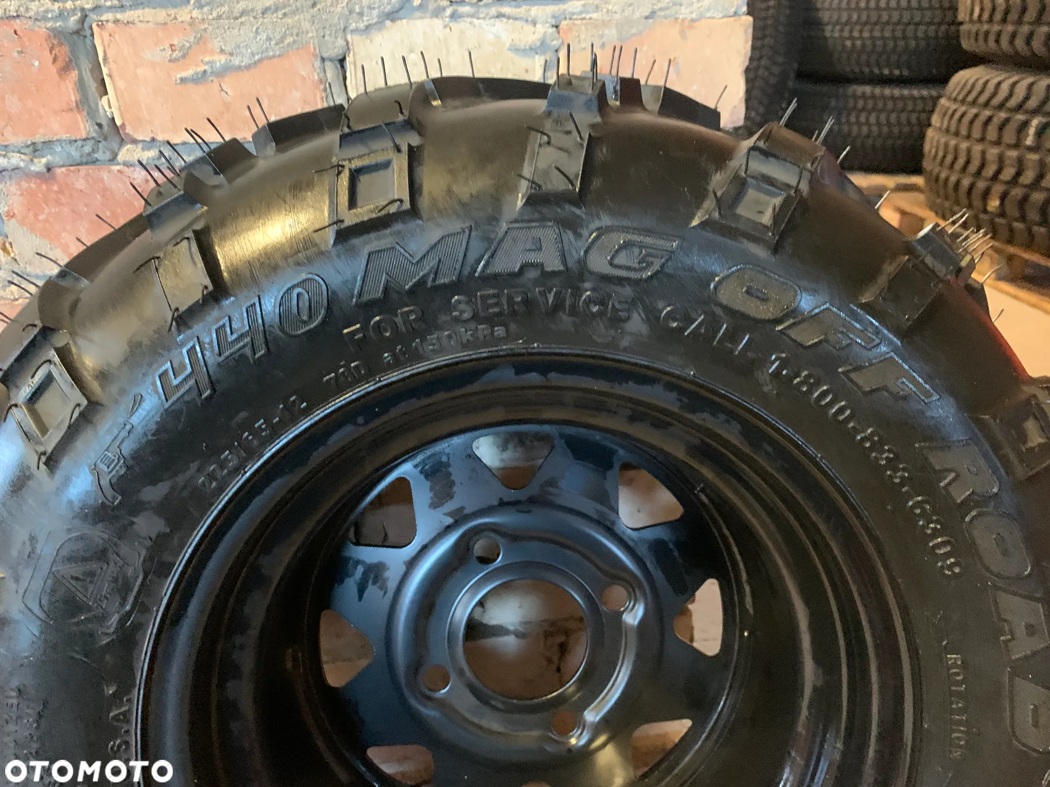 FV 23% Nowa Kubota ATV RTV Opona 225-65-12 MAG OFF ROAD 440 odpowiednik 24-9.00-12 Opona + Felga Kubota Koła - 5