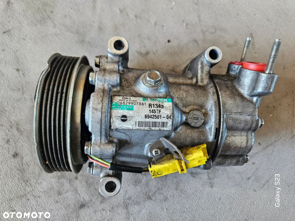 Sprężarka pompa kompresor klimatyzacji Mini Cooper S One R55 R56 R57 1,4 1,6 6942501 - 1