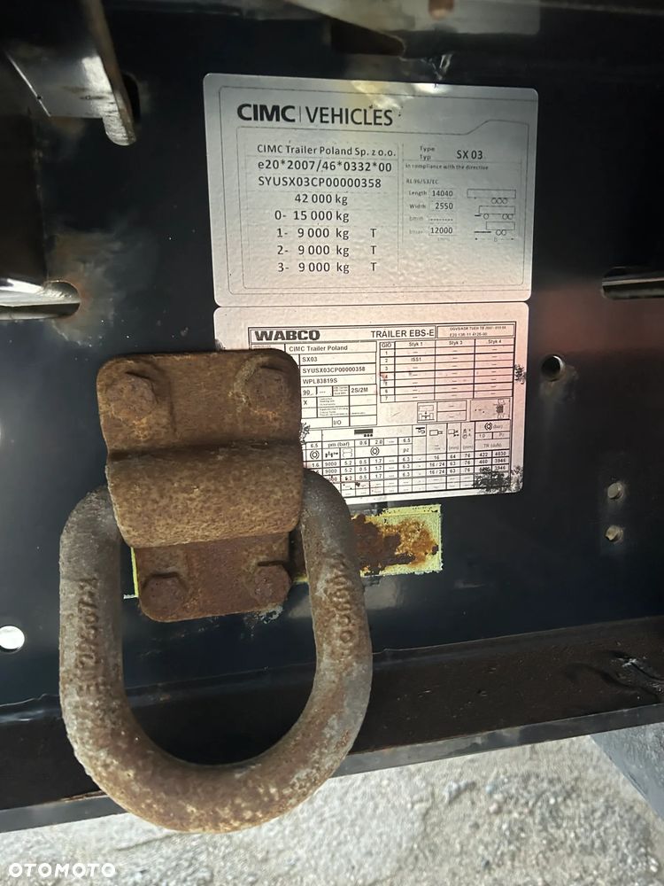 CIMC FIRANKA MEGA / OSIE SAF / 2020 ROK / PODNOSZONY DACH / NACZEPA POLSKIEJ PRODUKCJI !! FIRANKA MEGA R 19.5 / PODNOSZONY REGULOWANY DACH - 26