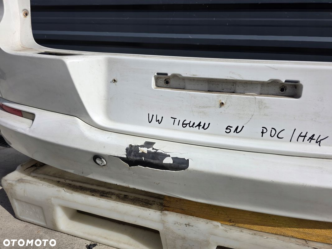 ZDERZAK TYLNI TYŁ VW TIGUAN 5N LIFT PDC HAK KOMPLET ! - 6