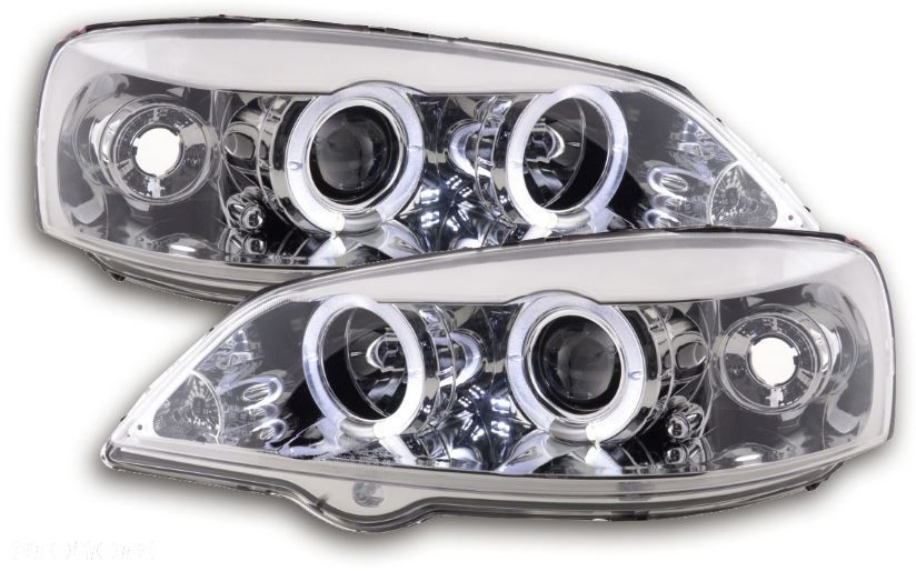 Reflektory Lampy OPEL ASTRA G II 2 SOCZEWKA CHROM - 1