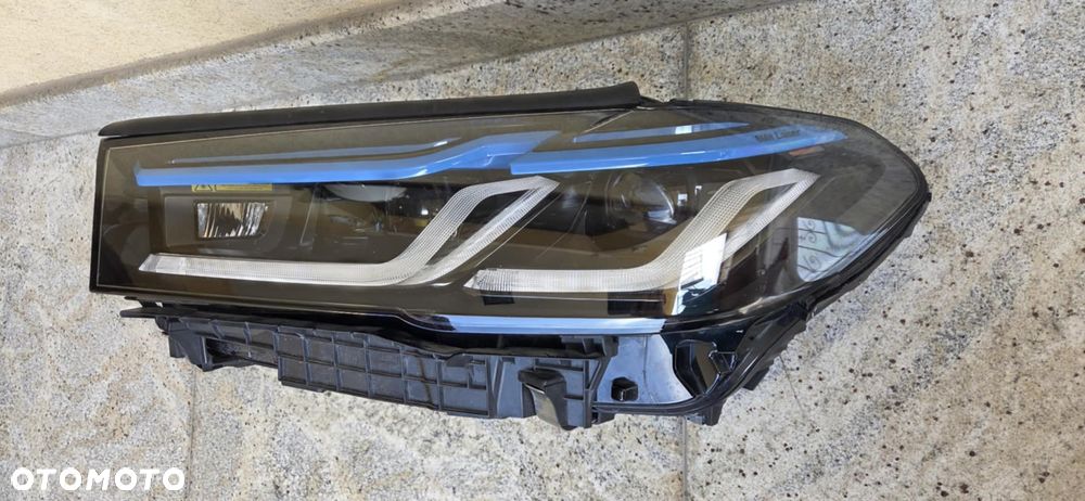 Lampa Reflektor BMW 5 G30 LCI Lift Laser - wersja shadow , lewa , USA - 5