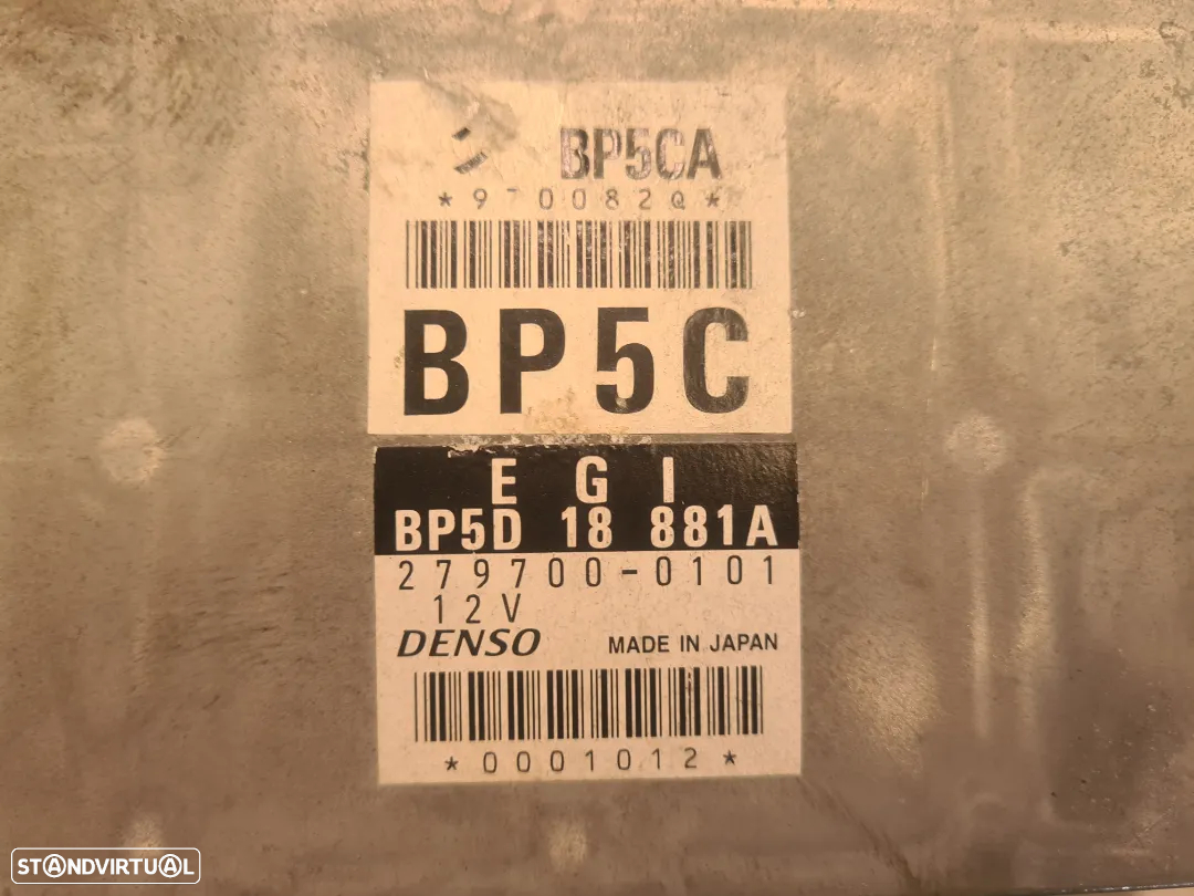 CENTRALINA ECU DENSO ORIGINAL BP5D18881A 2797000101 MAZDA MX5 MX 5 MX-5 NB 1.8i 16V 140CV BP4W BP5A - 7