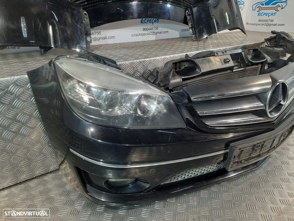 FRENTE COMPLETA MERCEDES BENZ CLC W203 CAPOT PARACHOQUES GUARDA-LAMAS OTICAS RADIADOR VENTILADOR FRENTE FIBRA REFORÇO - 2