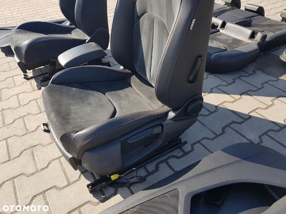 SEAT LEON III 3 12r- FR HB FOTELE SKÓRZANAE ALCANTARA KANAPA BOCZKI 5D - 9
