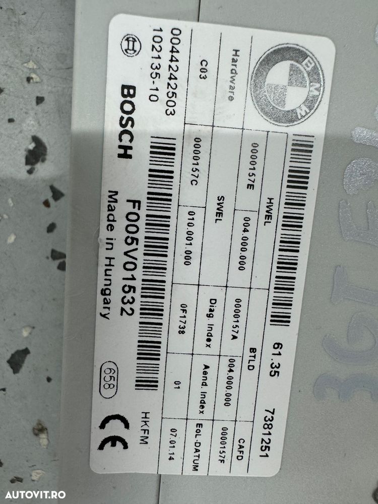 Decklid module,modul eleron portbagaj bmw 3 gt f34 - 2