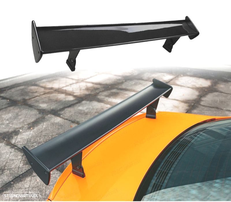 AILERON SPOILER AUDI A6 C6 4F 04-08 LOOK GTS PRETO BRILHANTE - 4