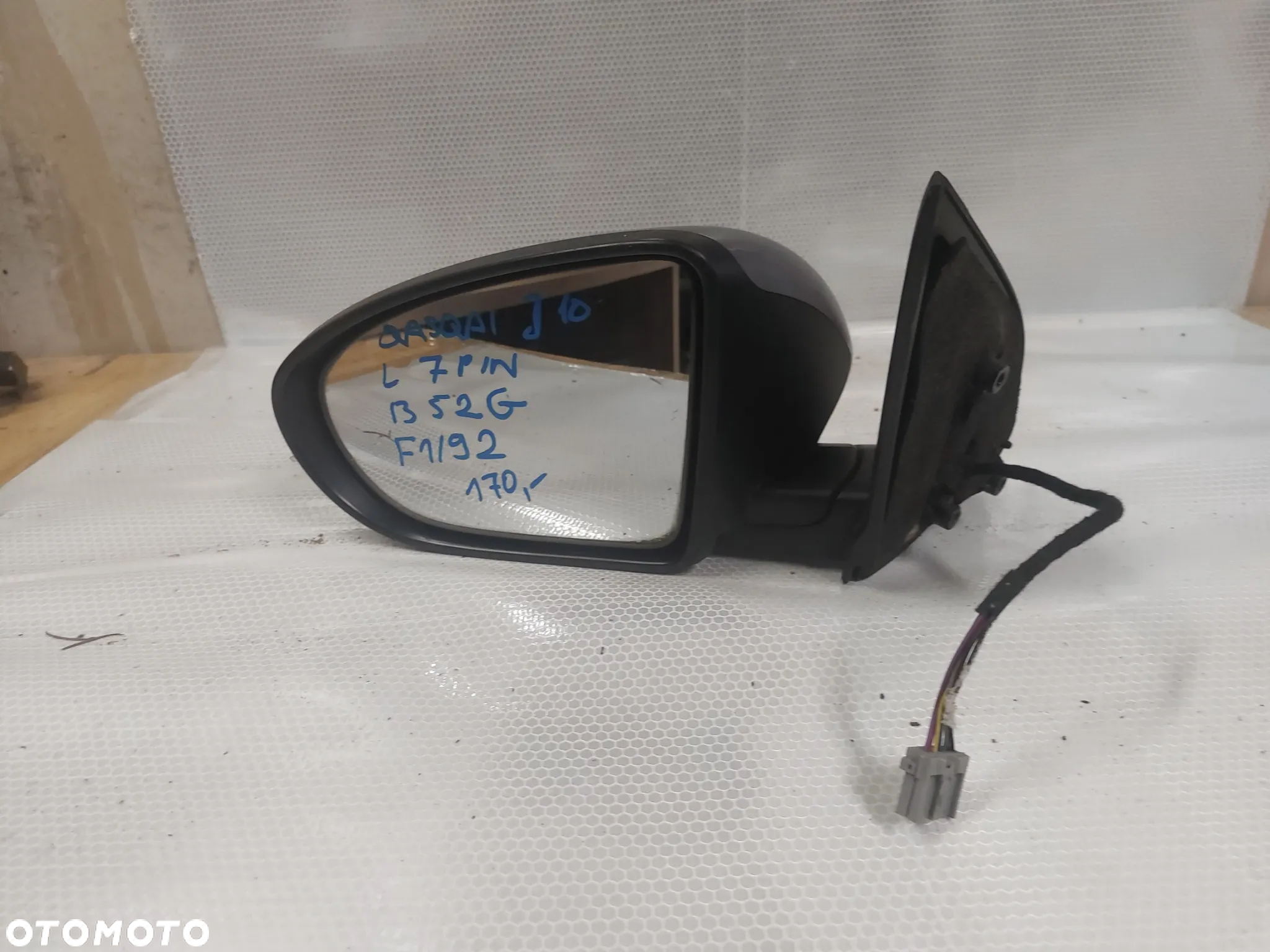 - LUSTERKO ELEKTRYCZNE LEWE NISSAN QASHQAI J10 B52G 7PIN - 4