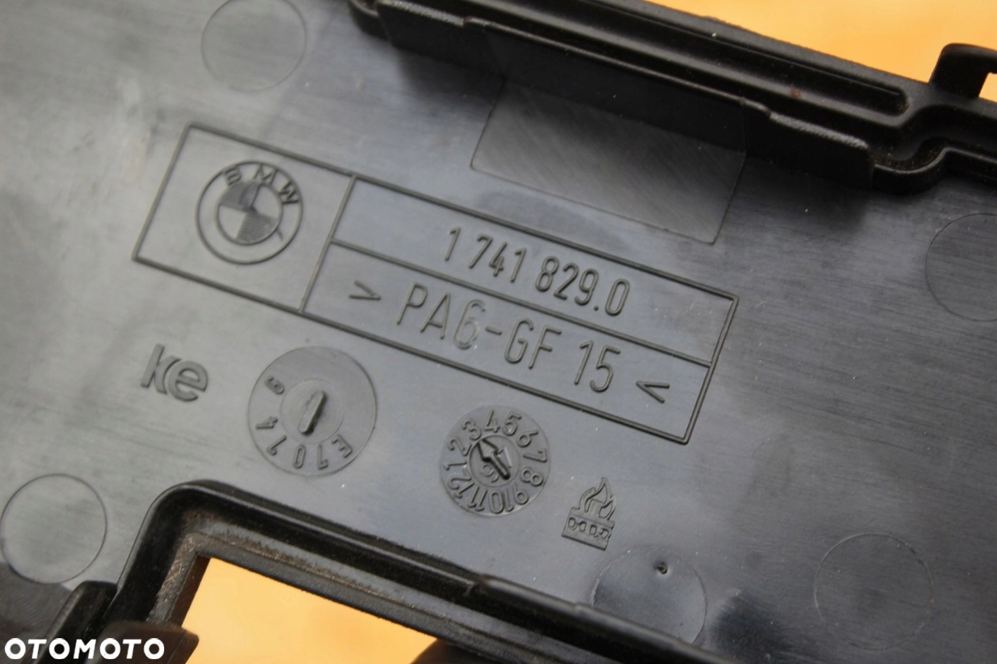 Maskownica osłona obudowa wiązki silnika m62 m60 BMW 1741829 - 3