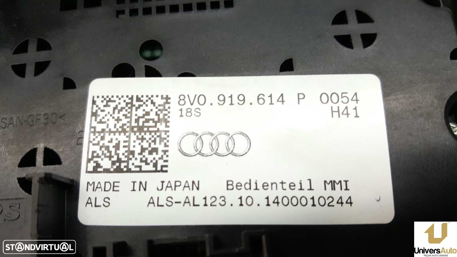 COMANDO NAVEGADOR AUDI A3 SPORTBACK 2015 -8V0919614P - 8
