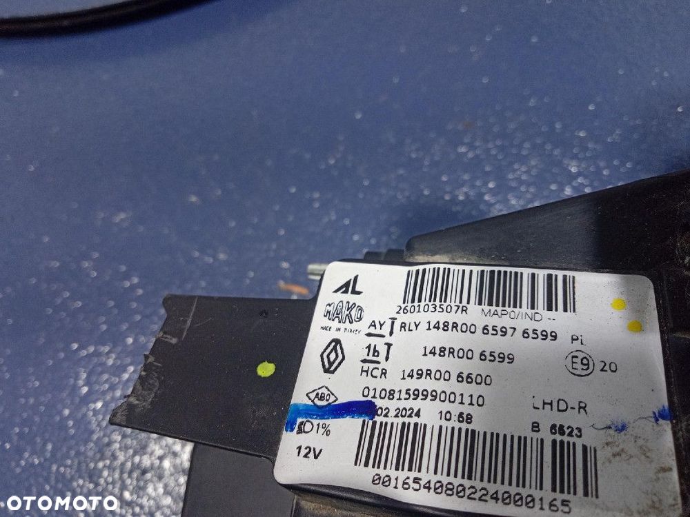 RENAULT CLIO V LIFT REFLEKTOR PRAWY LAMPA PRZEDNIA LED 260103507R - 6