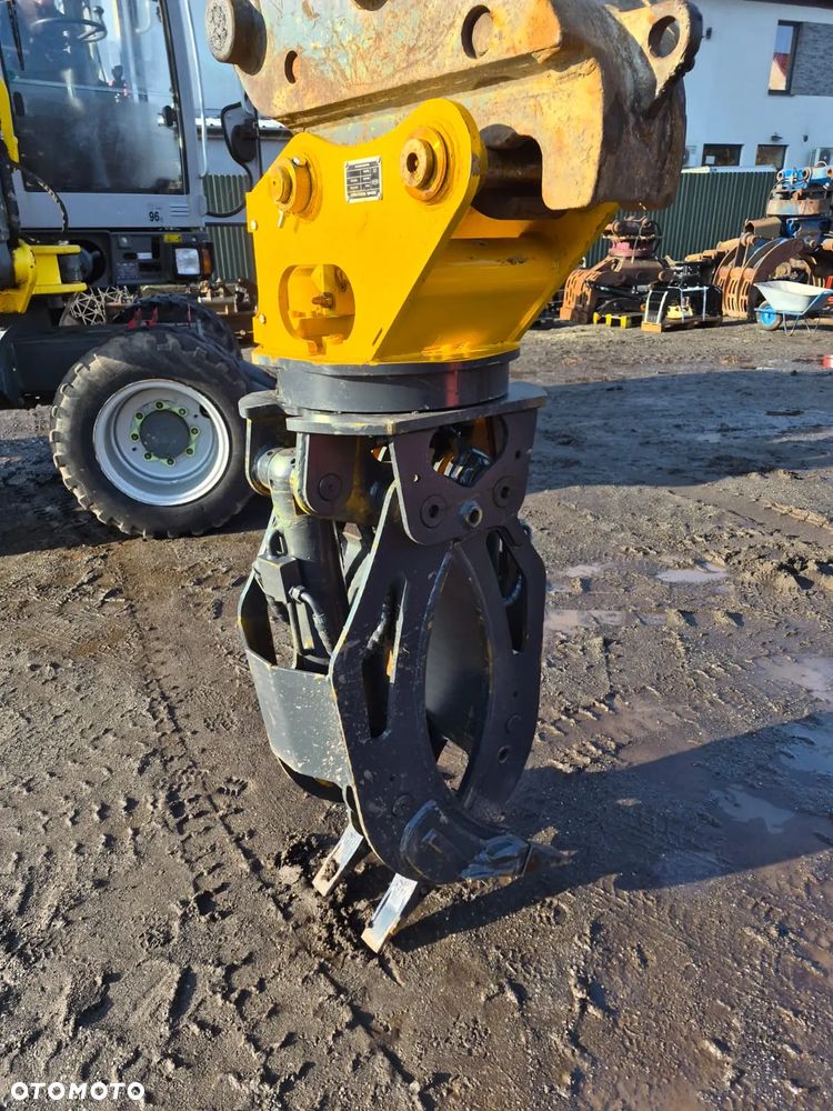 Chwytak hydrauliczny obrotowy 360 stopni na dwóch siłownikach na sworznie fi45mm fi70mm sortujący wyburzeniowy kleszcze pięciopalczaste KBKC RSB-50. NOWE!!! - 7