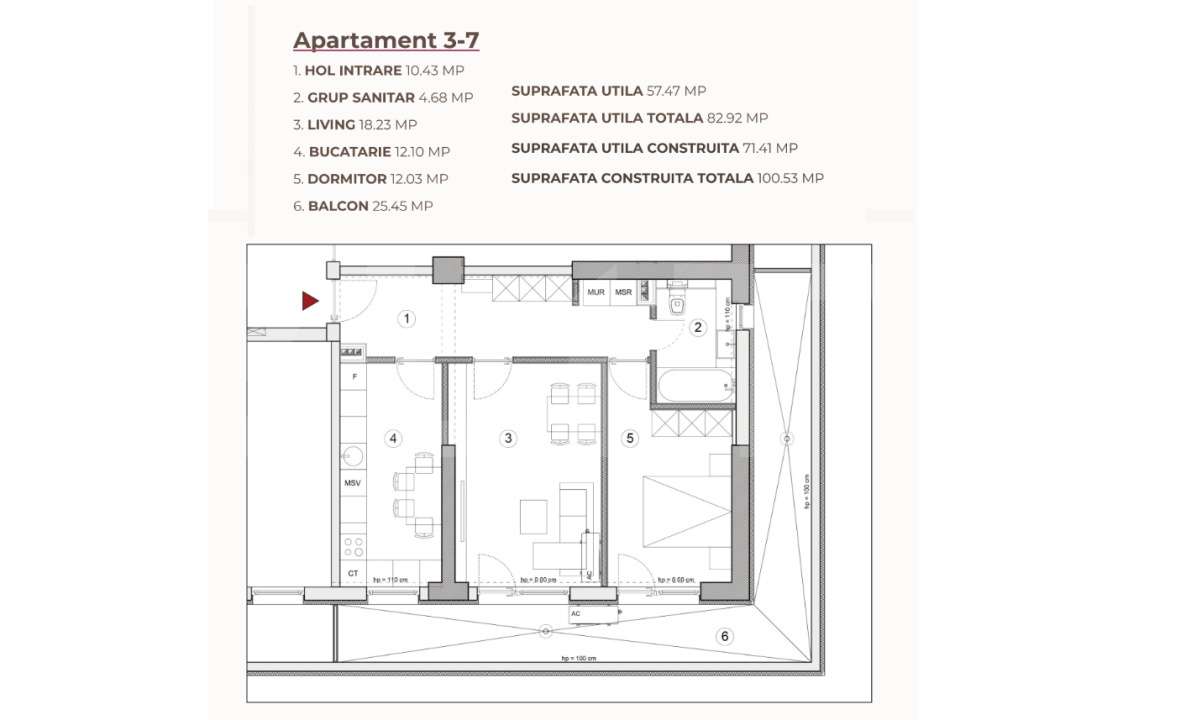 Apartament 2 camere, 82.92 mp, ansamblu 0% Comision Achizitie, Calea S — fotografia 3