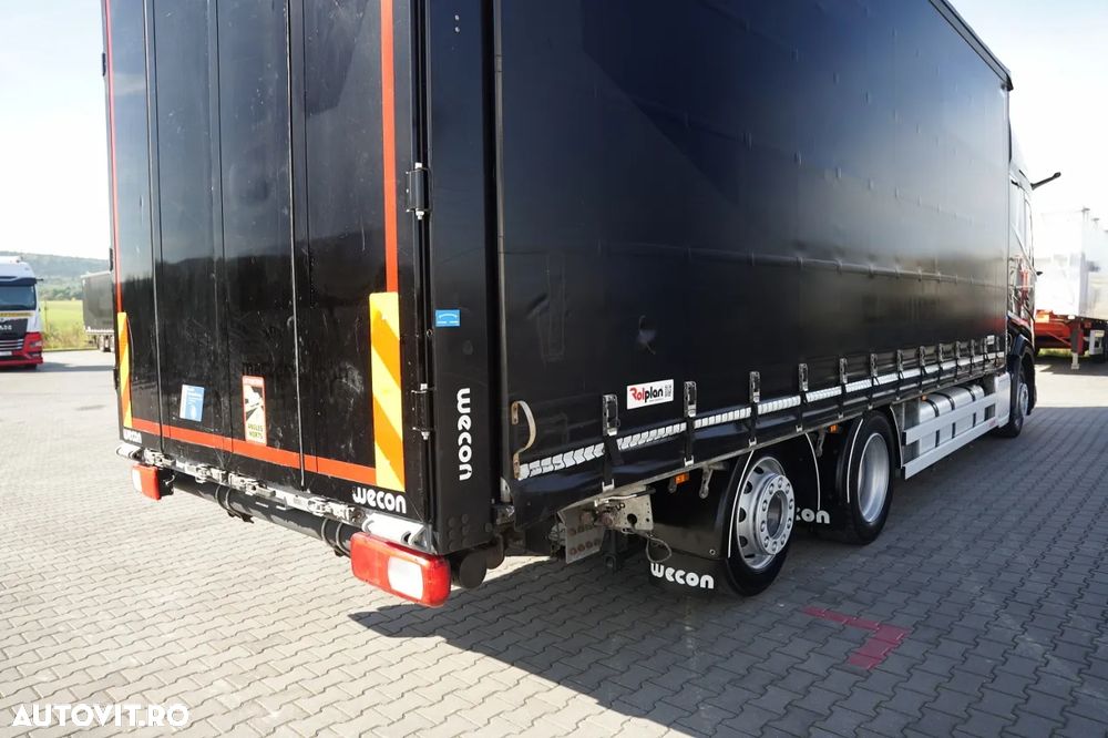 DAF XG 480 / PRELATĂ CULISANTĂ - 7,7 M / 6X2 /  I-PARK COOL / AXĂ RIDICABILĂ / PLAFON RIDICABIL / EURO 6 - 15