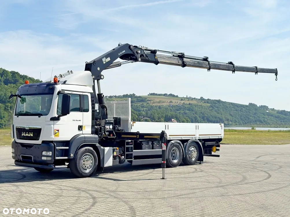 MAN TGS 26.400 * SKRZYNIA 6,55 m * HIAB 322 EP - 5 HIDUO + PILOT / STAN BDB - 2