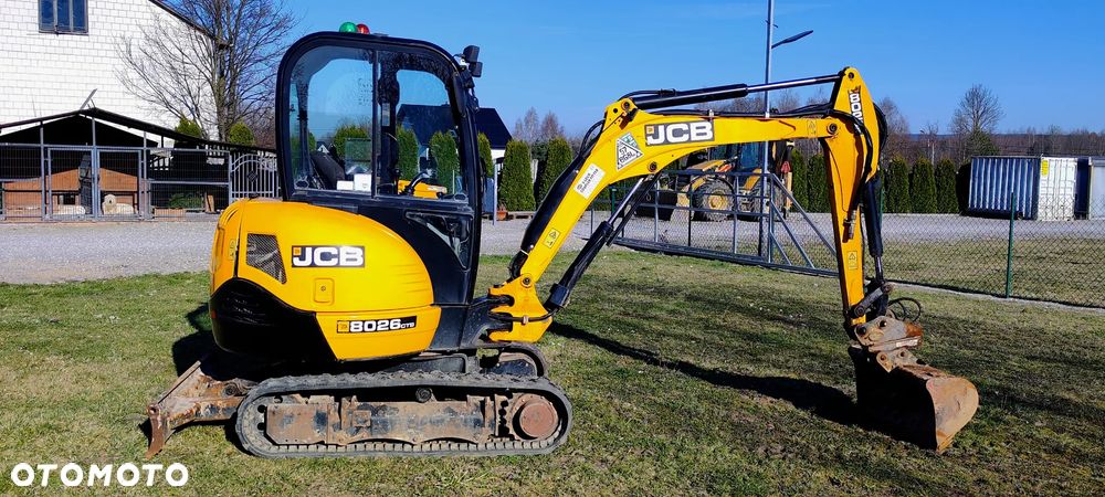 JCB JCB 8026 CTS mini Koparka 1317 MTG sprowadzona 3 łyżki szybkozłącze hydrauliczne piękny stan GOODBER 8025 - 3