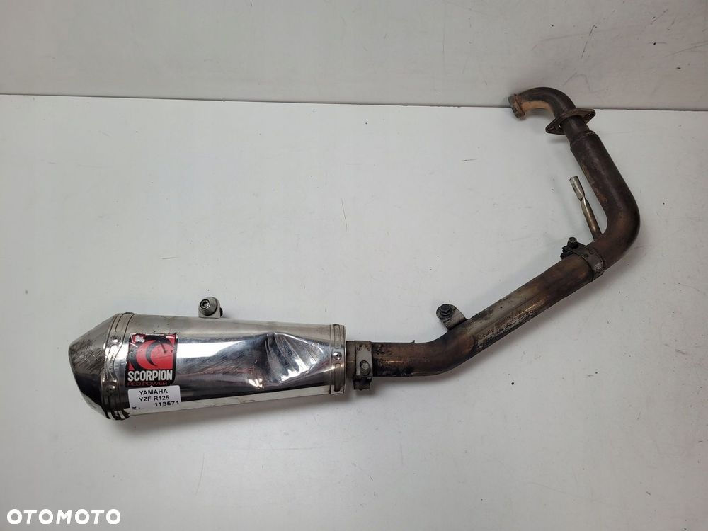 YAMAHA YZF R125 TŁUMIK WYDECH SPORTOWY SCORPION KOLEKTOR - 1