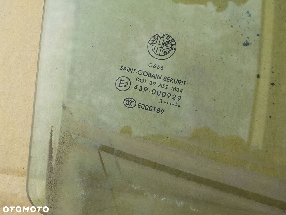 szyba prawy tył alfa romeo giulietta 2013r - 2