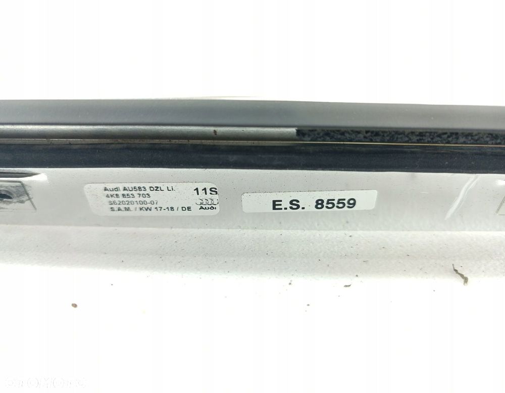 LISTWA DACHOWA LEWA KAROSERYJNA AUDI A7 C8 4K 18R 4K8853703 - 6