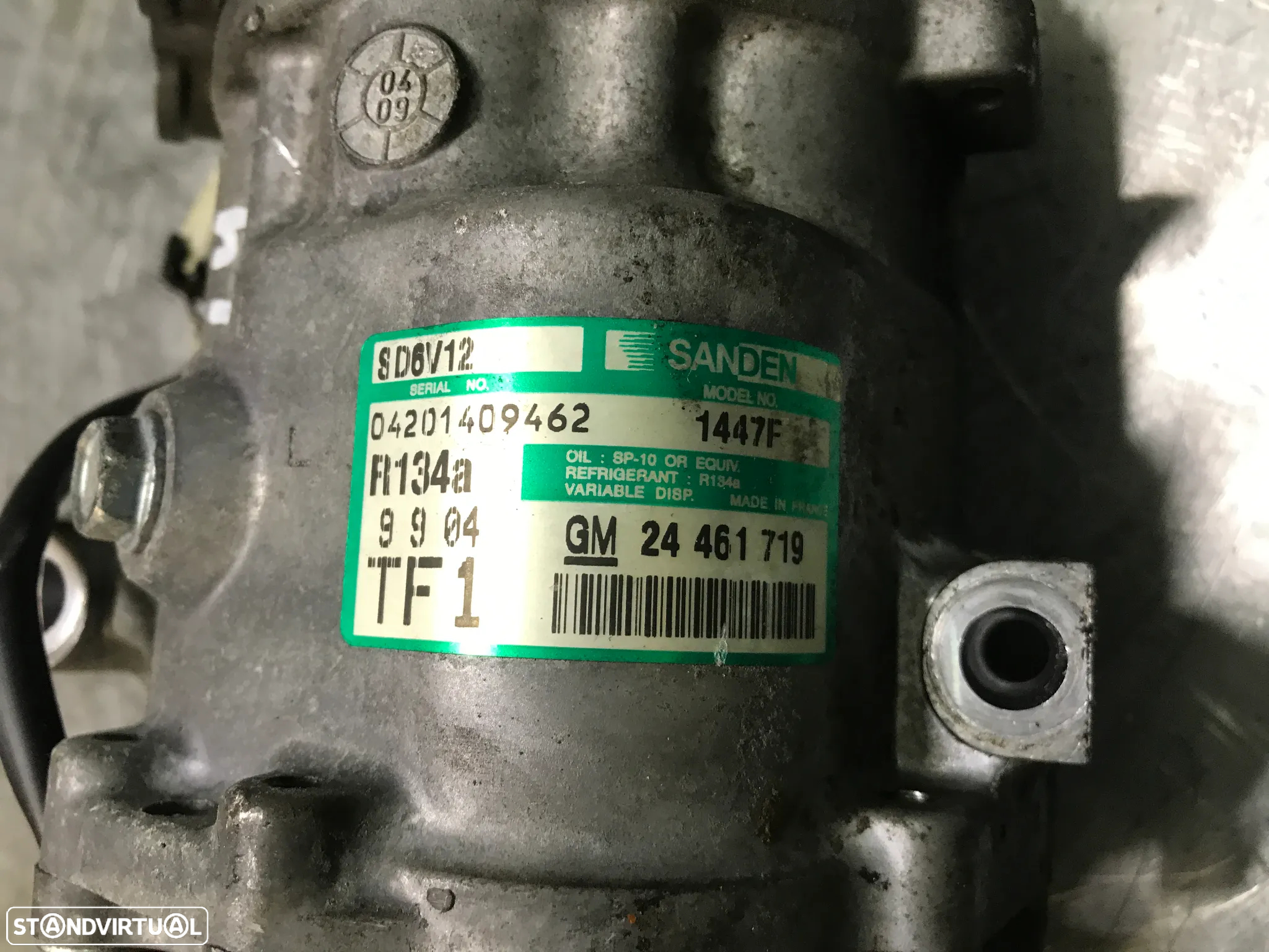 COMPRESSOR DO AC OPEL CORSA C /ASTRA H 1.2 1.4 16V  -24461719 1447F - 5