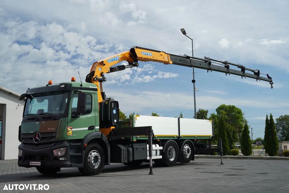 Mercedes-Benz ANTOS 2540 / 6x2 / 6.4 M LIVRARE / MACARA EFFER 265 / MAX. CAPACITATE DE RIDICARE 7.475 KG / TELECOMANDĂ / PUNȚ DE DIRECȚIE - RIDICARE / EURO 6 - 2