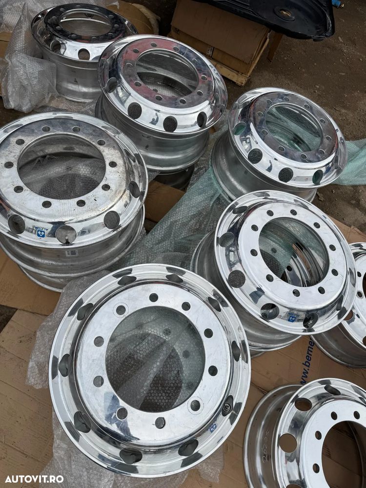 Janta Camion Autobuz ALCOA 22.5 Aluminiu NICHELAT NOU Noi - 3