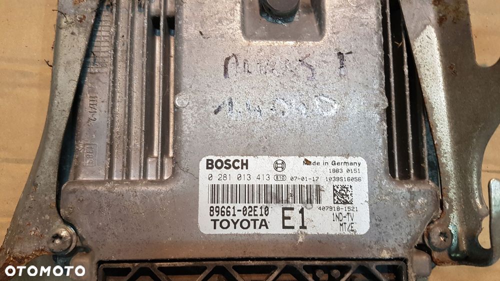 toyota auris 07-09 1.4 d4d komputer kluczyk - 2