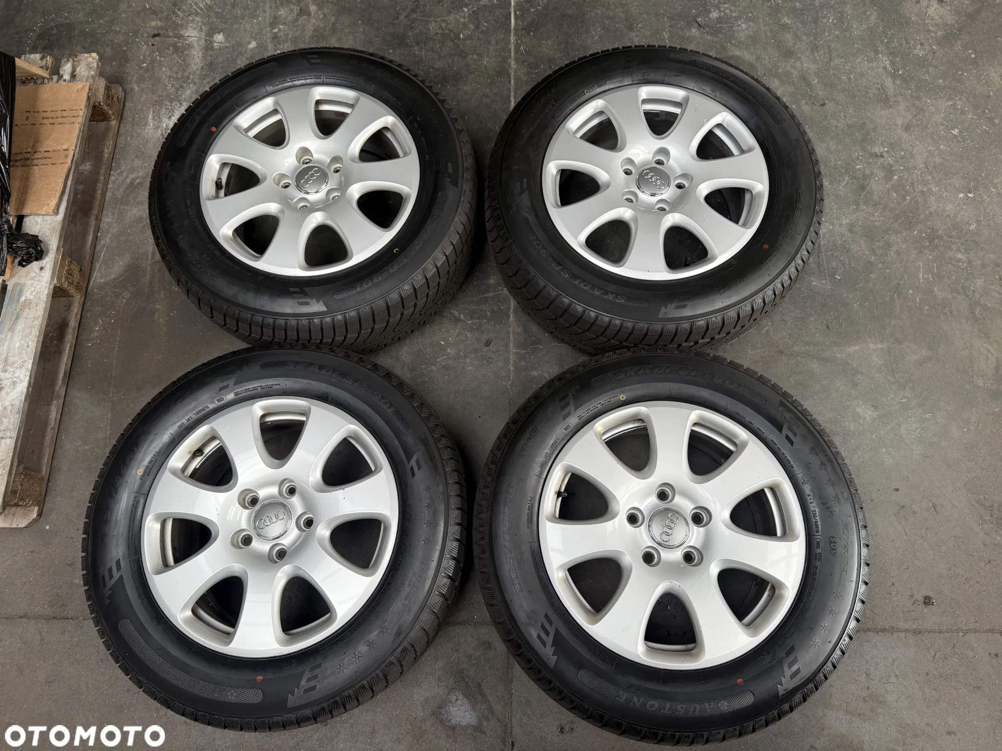 KOŁA ALUFELGI AUDI Q7 SQ7 VW TOUAREG PORSCHE CAYENNE 18" 5X130 235/65/18 NOWE OPONY ZIMOWE - 2