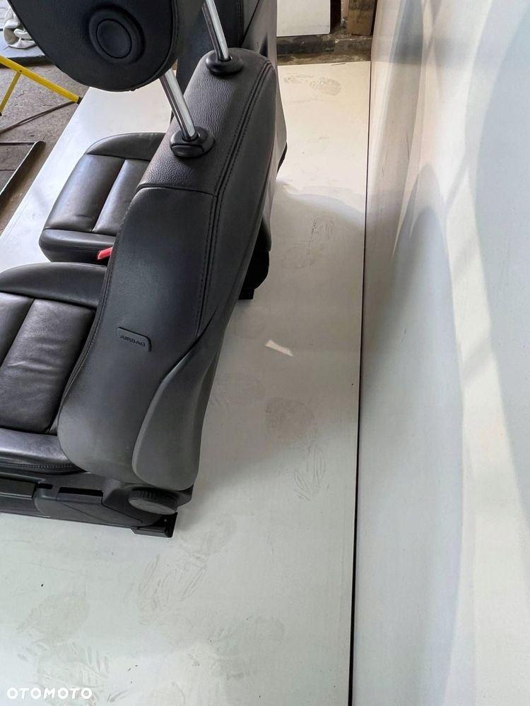 Fotele / Kanapa / Komplet CZARNA SKÓRA GRZANE Audi A6 S6 C6 4F 2010 - 15