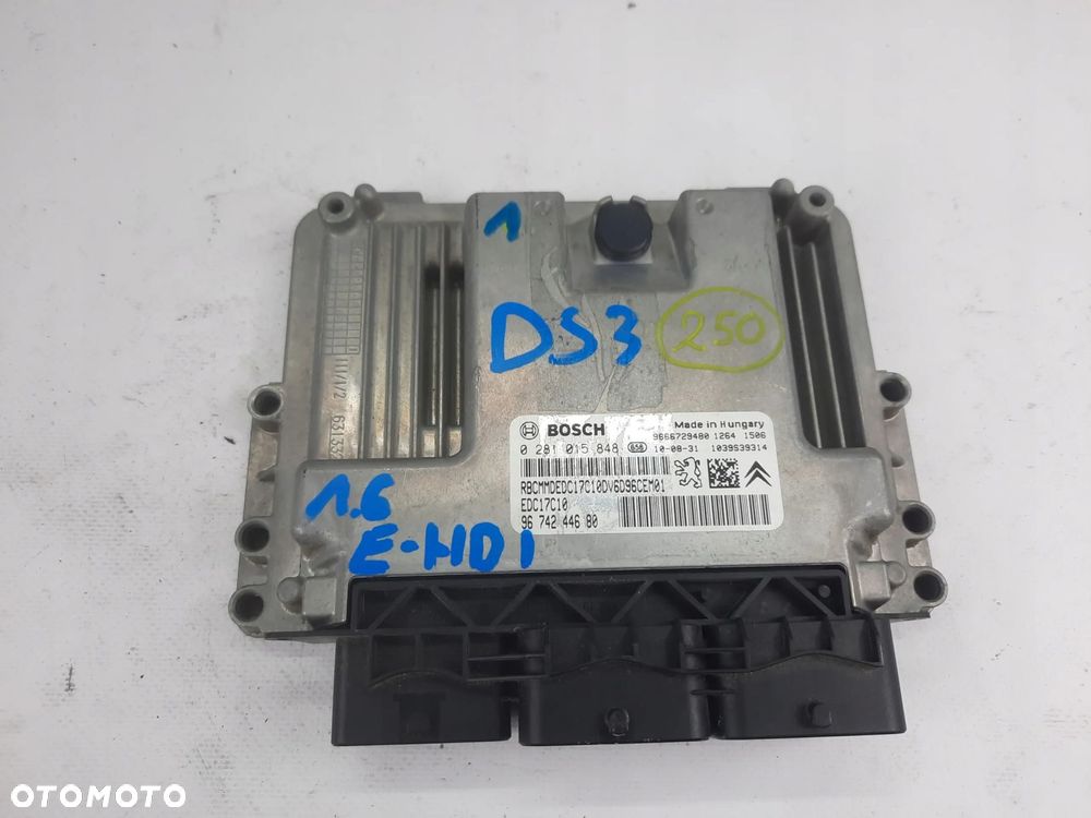CITROEN C3 DS3 1.6 HDI KOMPUTER SILNIKA STEROWNIK - 1