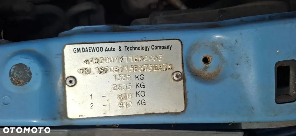 Silnik słupek Deawoo Kalos aveo 1,4 F14D3 - 2