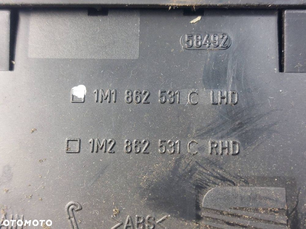 RAMKA KONSOLI ŚRODKOWA RADIO CUPHOLDER PANEL NAWIEWU TOLEDO II LEON I - 7