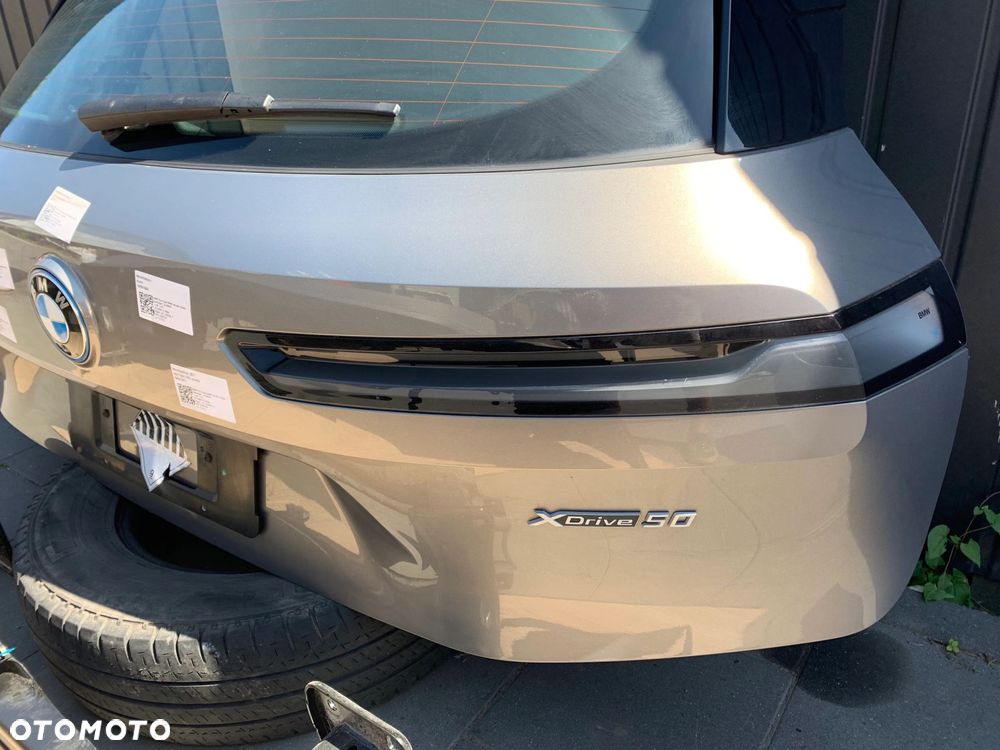 KOMPLETNY TYŁ KLAPA ZDERZAK LAMPY BELKA BMW IX I20 C4A OXIDE GREY II - 3