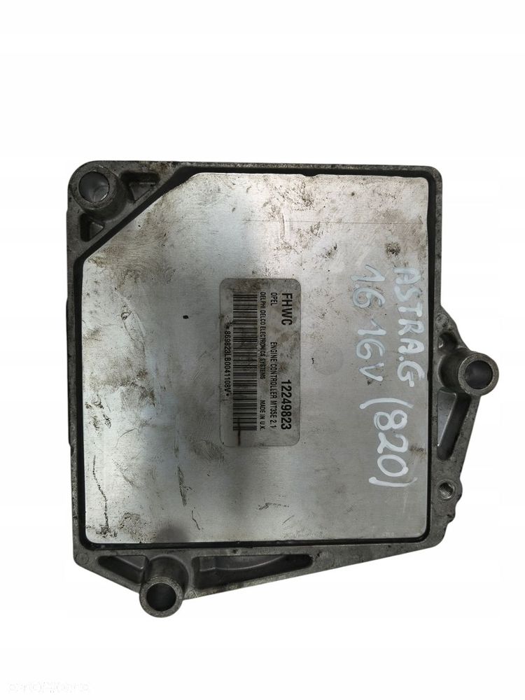 STEROWNIK SILNIKA KOMPUTER ECU OPEL ASTRA G H 1.6 16V 12249823 FHWC - 1